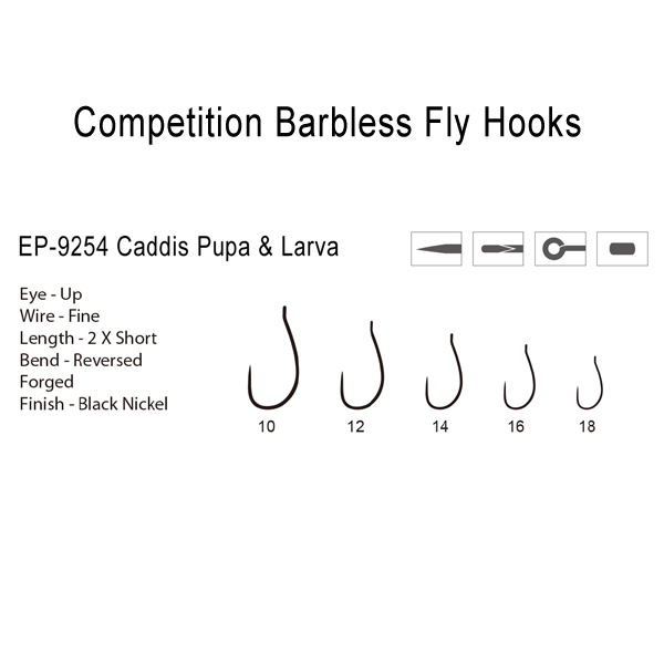 Eupheng 100pcs Barbless Fly Fishing Hooks Variety Pack | Dry, Wet, Nymph,  Shrimp & Pupa, Jig Hooks with Free Mini Fly Box